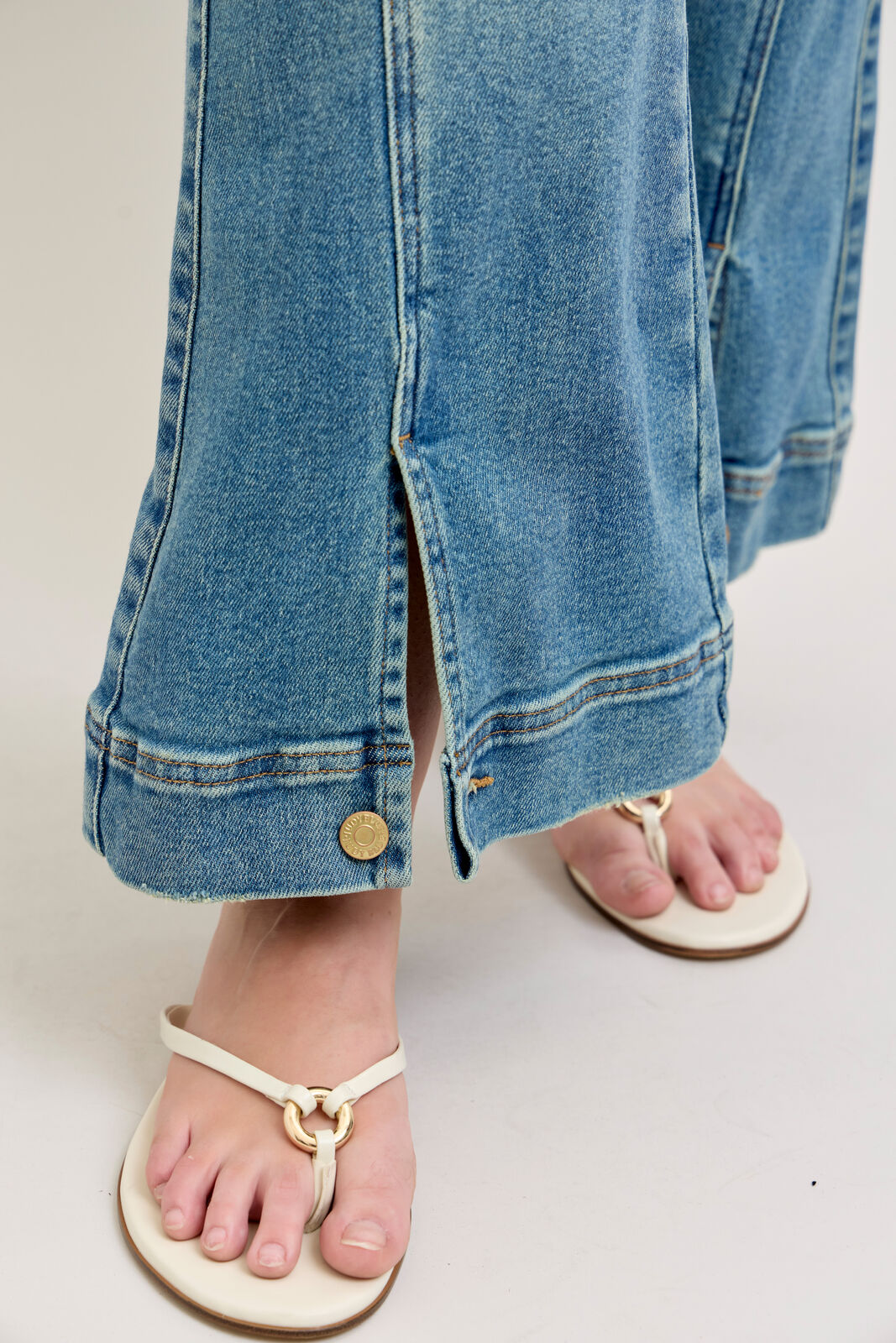 Judy Blue High Waist Vintage Wash Flare in Reg and Plus Sizes