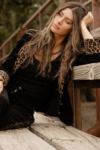 Lady in Leopard Blazer