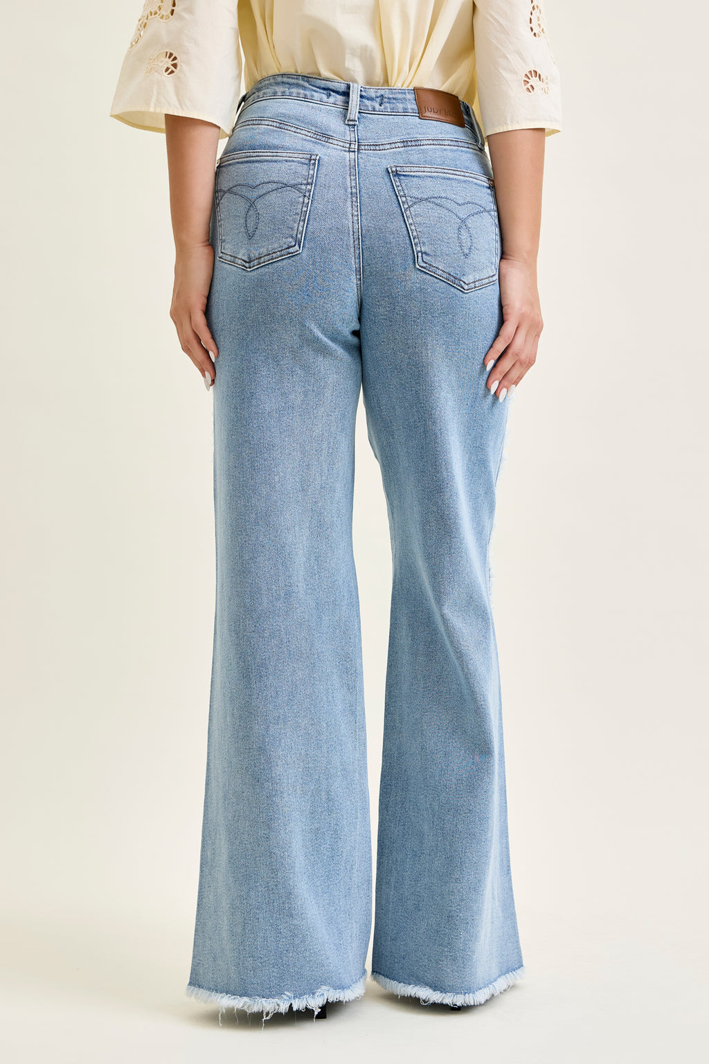 Judy Blue Flare with Raw side seam