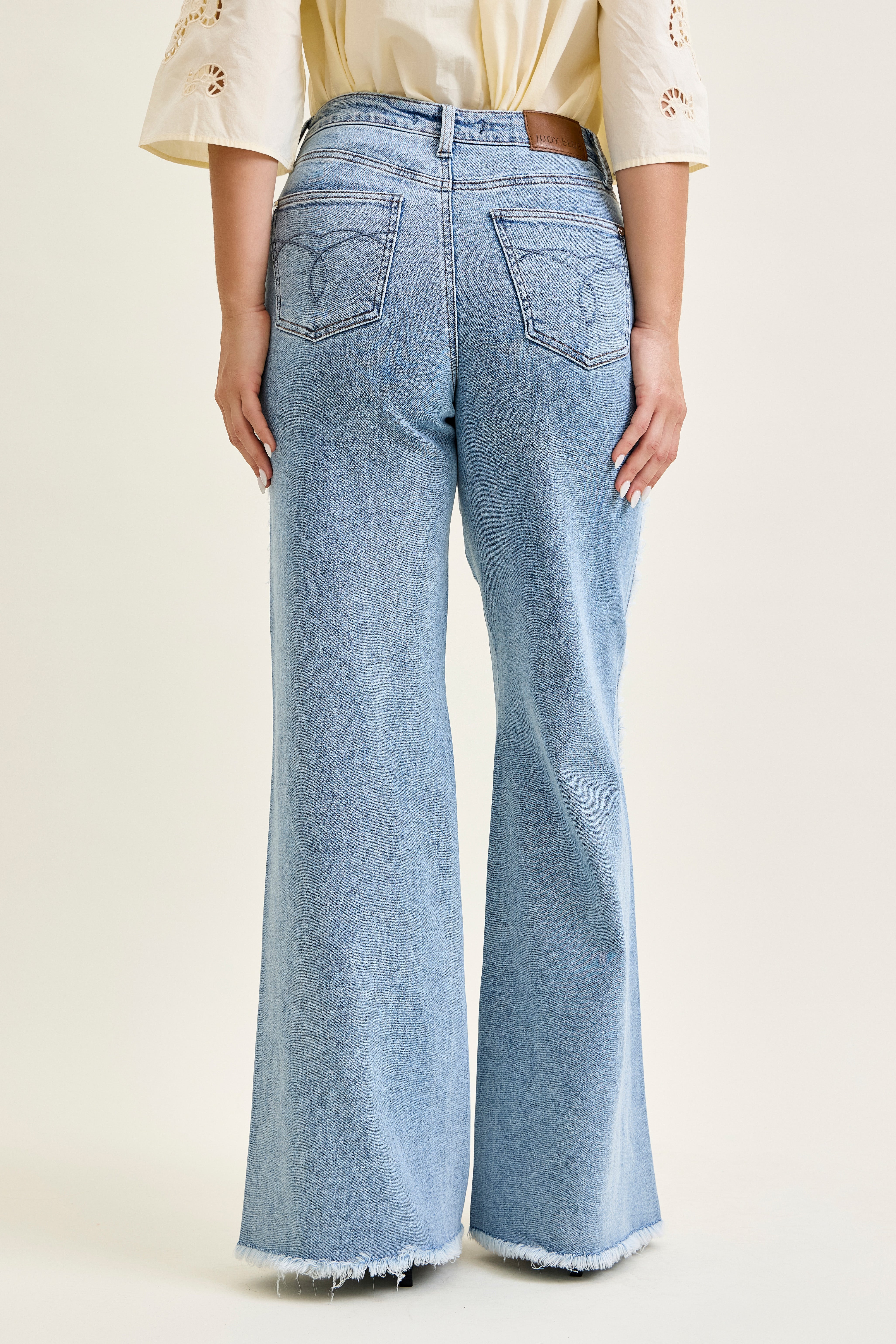 Judy Blue Flare with Raw side seam