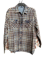 Mineral Washed Vintage Flannel Shirt