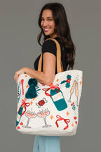 Merry & Tipsy Christmas Tote Bag