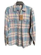 Mineral Washed Vintage Flannel Shirt