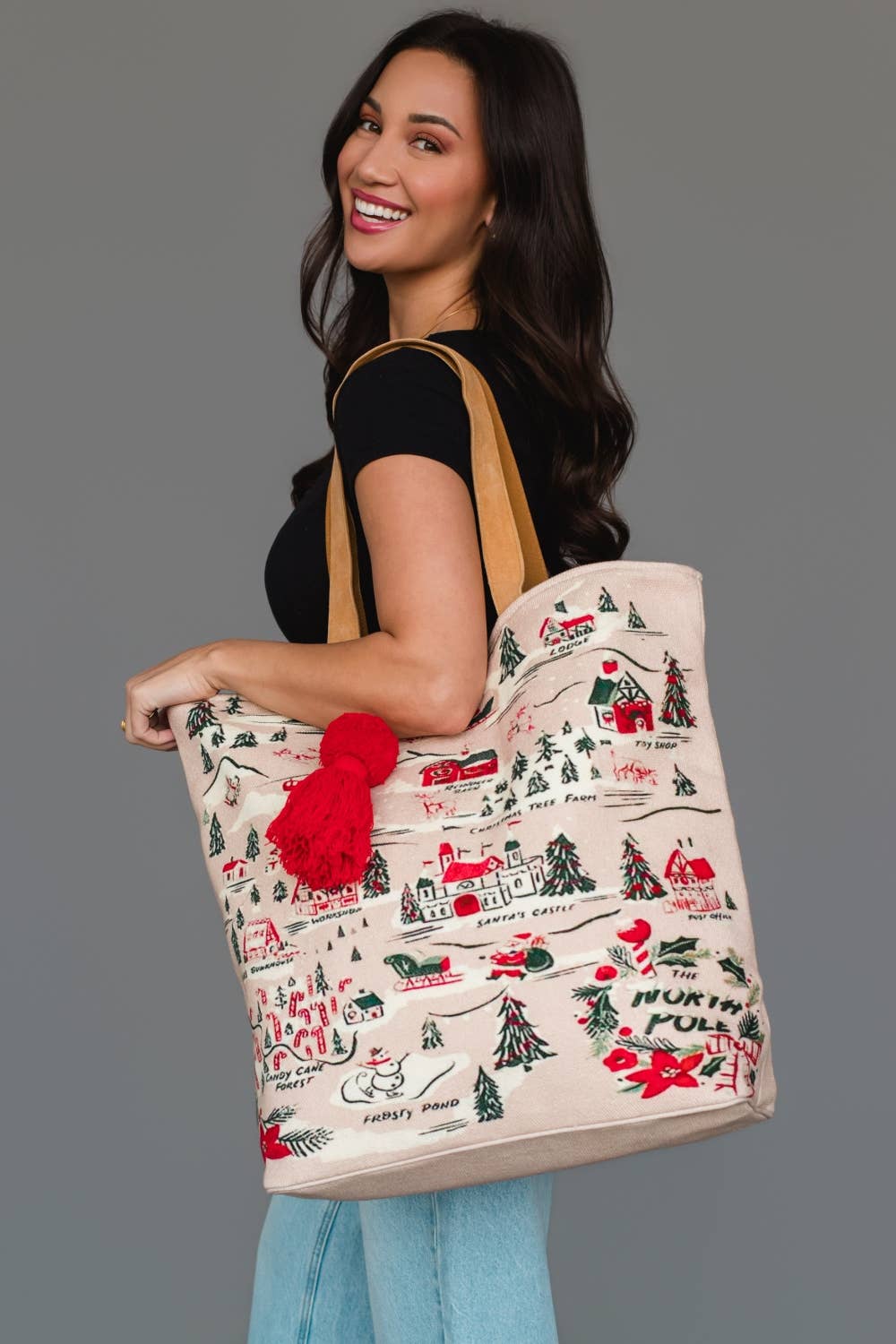 Snow Much to Do Christmas Village Tote