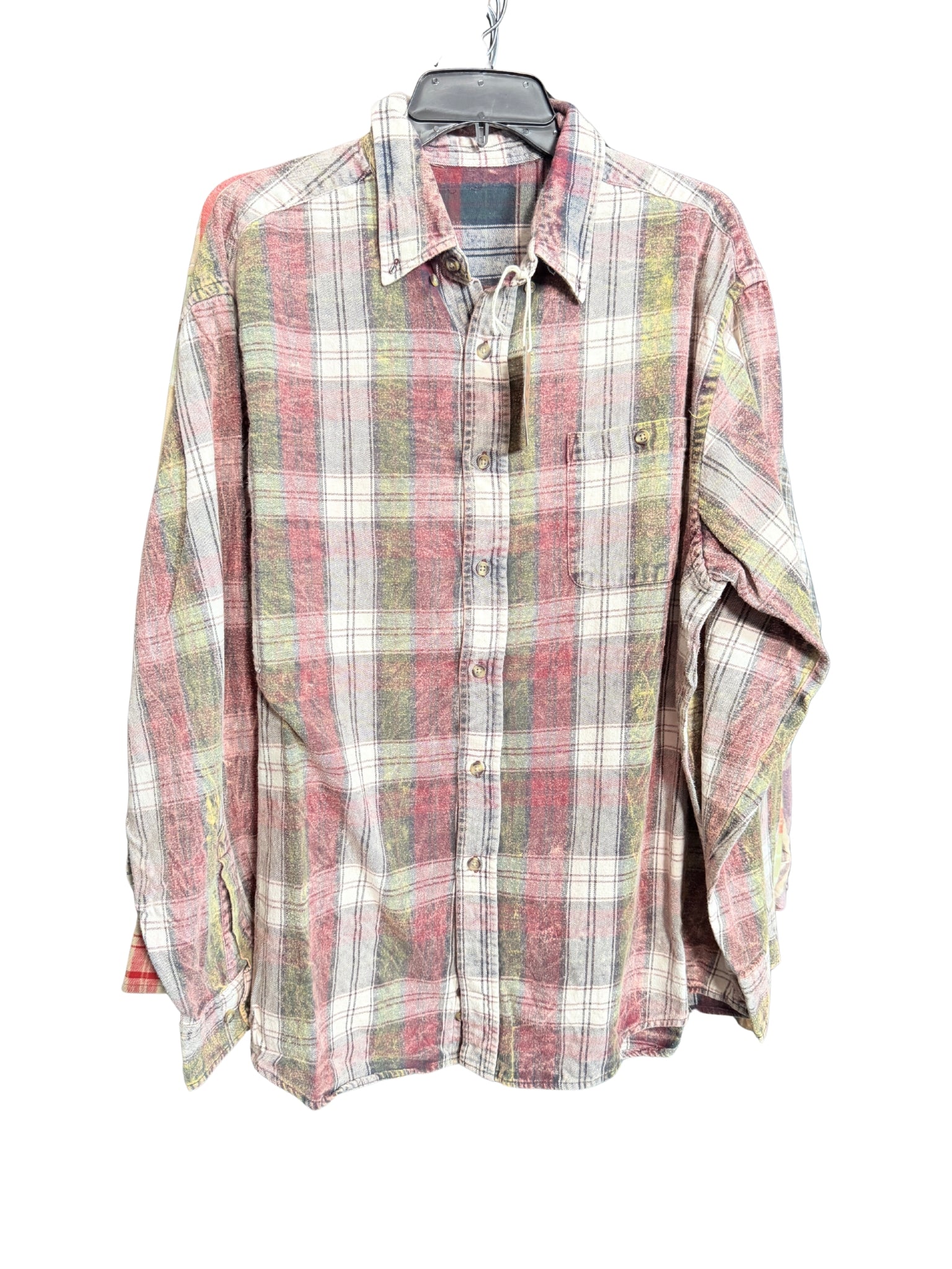 Mineral Washed Vintage Flannel Shirt
