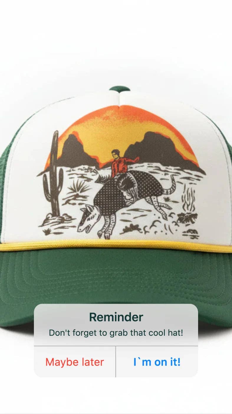 Armadillo Cowboy Trucker Hat – Green