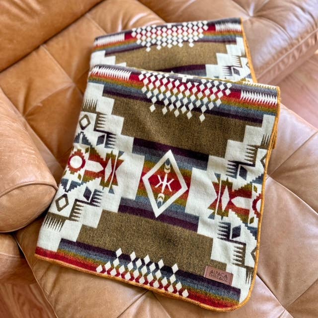 Painted Desert Alpaca Blanket