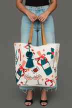 Merry & Tipsy Christmas Tote Bag