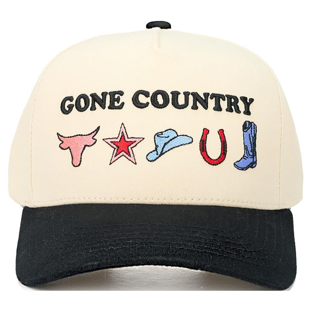Gone Country Embroidered Adjustble Cap