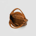 Genuine Leather Woven Western Handle Bag