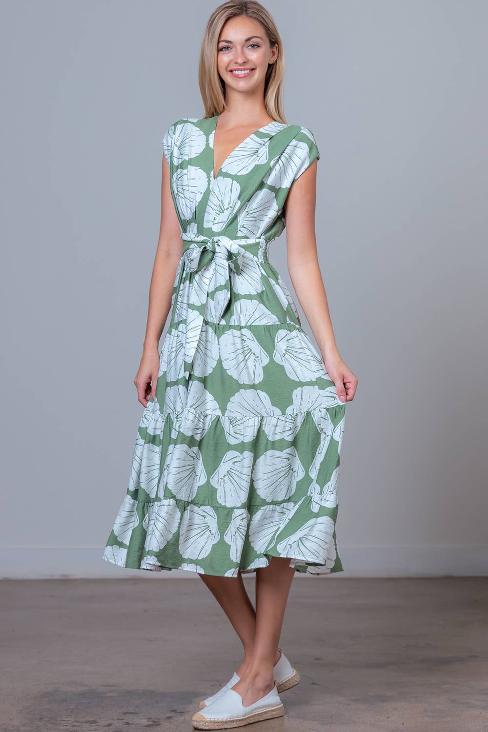 Sage Midi Dress