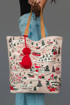 Snow Much to Do Christmas Village Tote