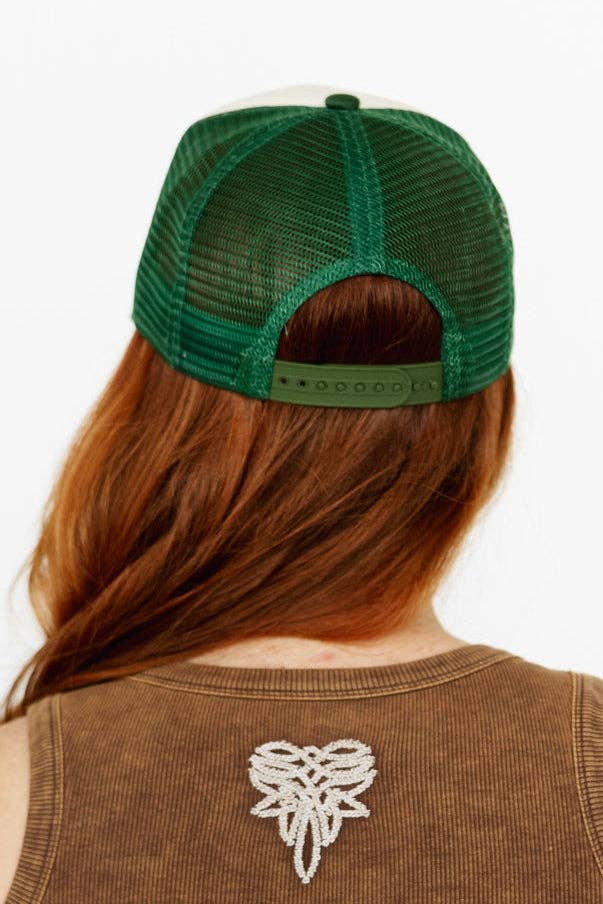 Armadillo Cowboy Trucker Hat – Green