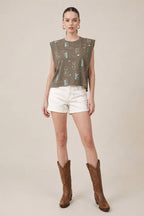 Boot Scootin’ Western Print Tee