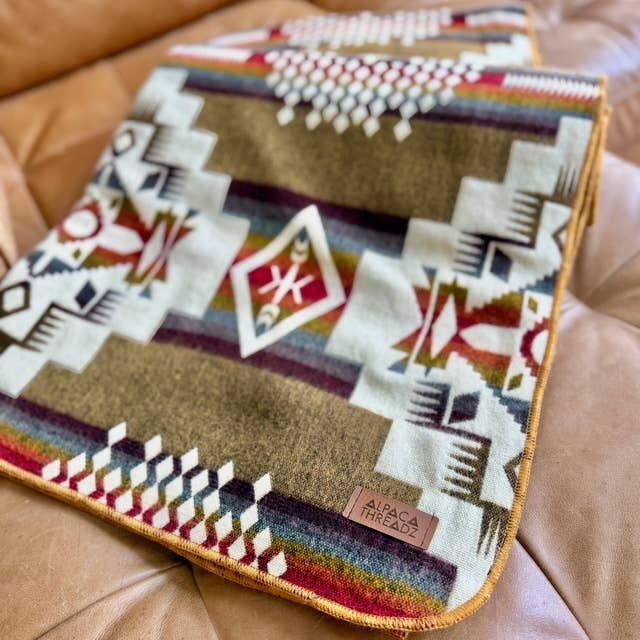 Painted Desert Alpaca Blanket