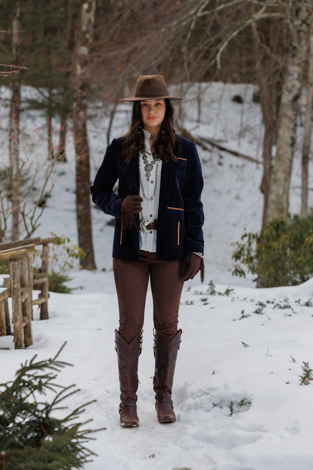 Tasha Polizzi Navy Carolyn Blazer