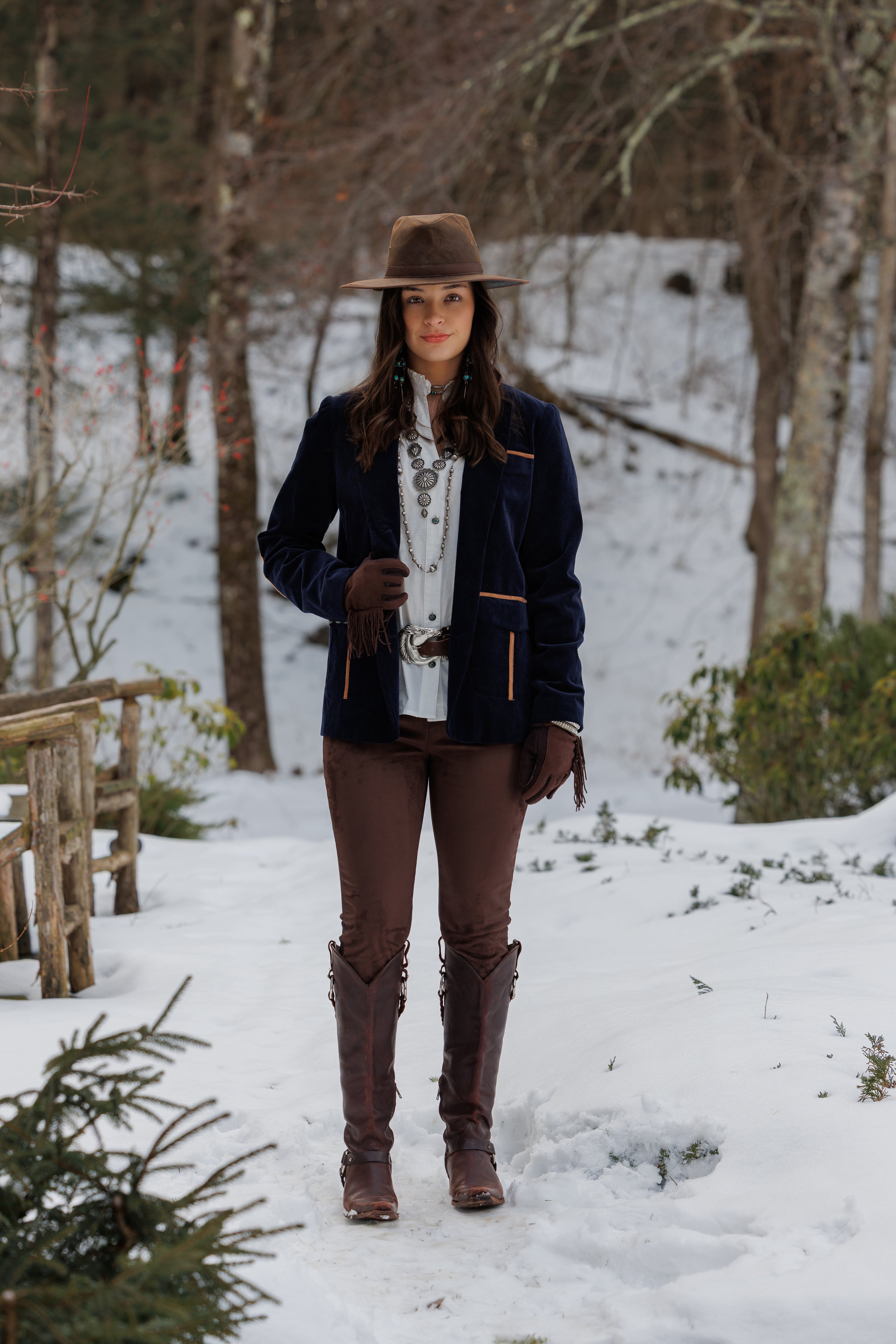 Tasha Polizzi Navy Carolyn Blazer