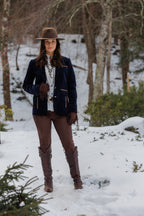 Tasha Polizzi Navy Carolyn Blazer