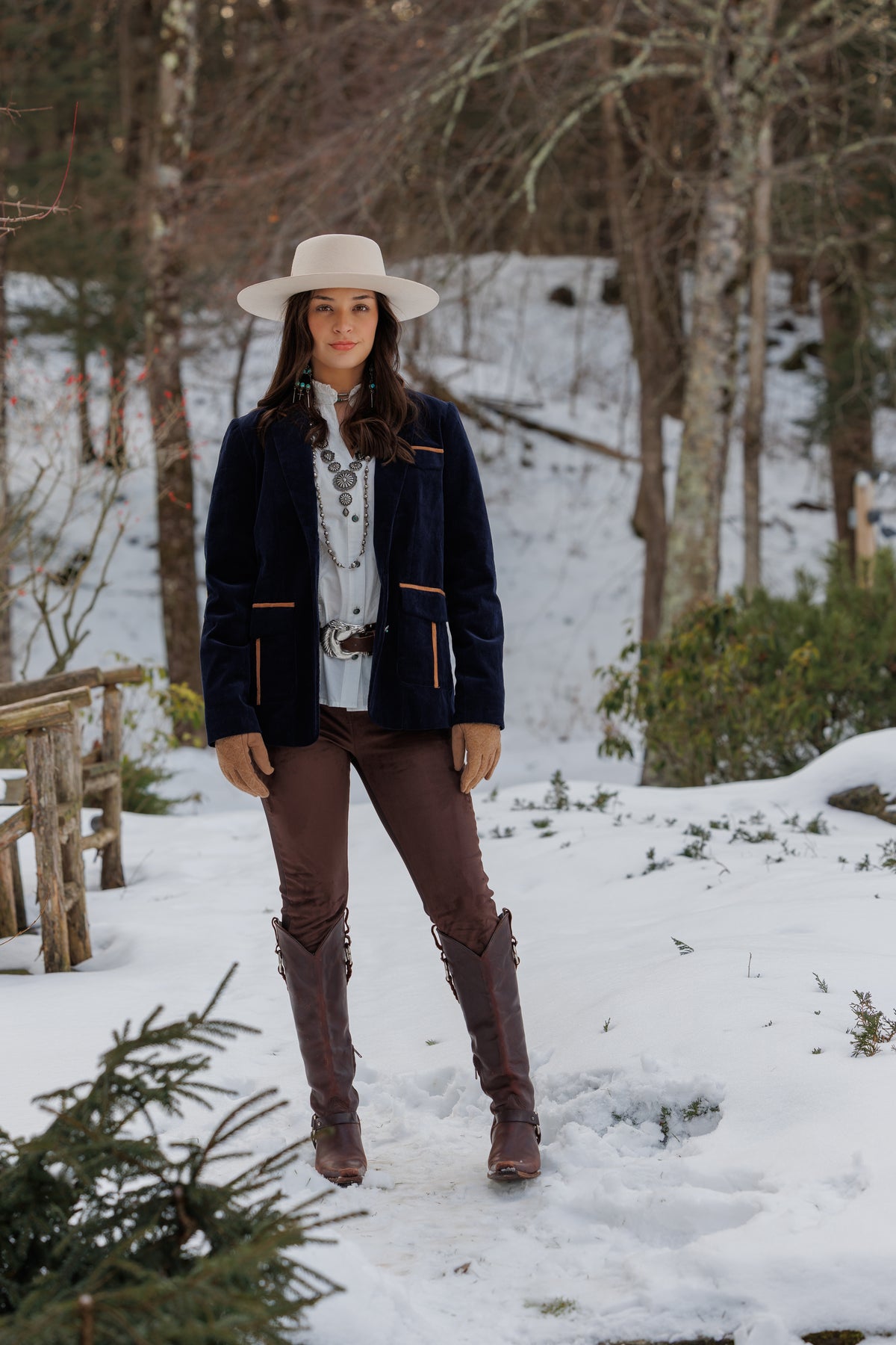 Tasha Polizzi Navy Carolyn Blazer