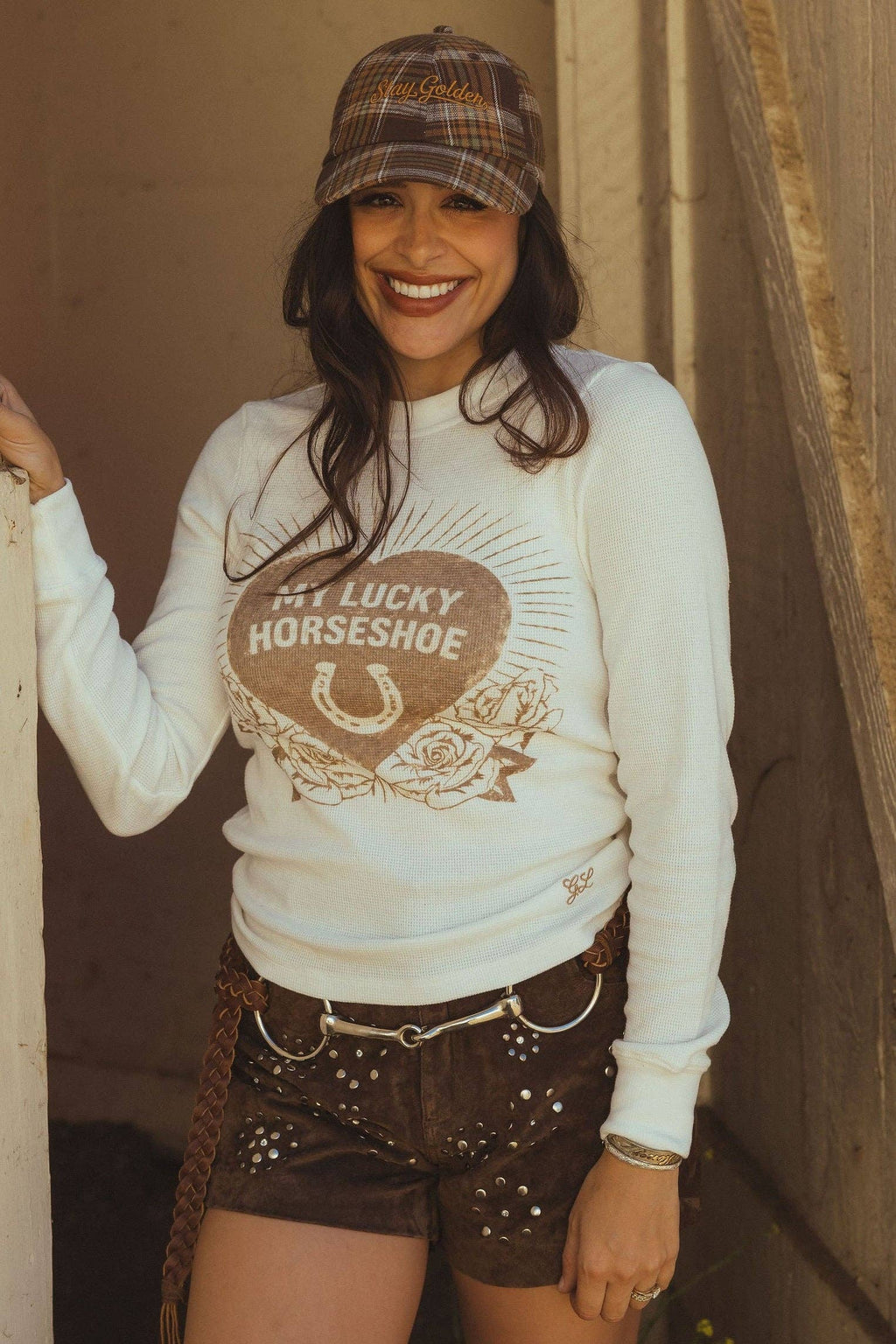 Rodeo Quincy Roses & Luck Thermal Top