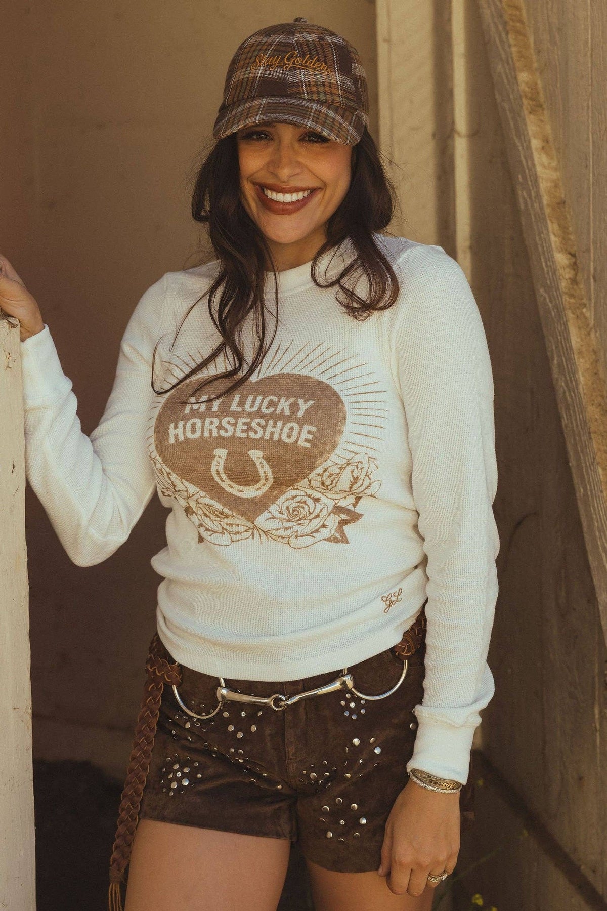 Rodeo Quincy Roses & Luck Thermal Top