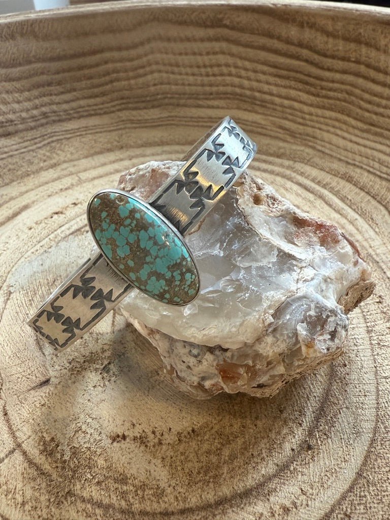Mine 8 Turquoise Cuff by Mark Yazzie