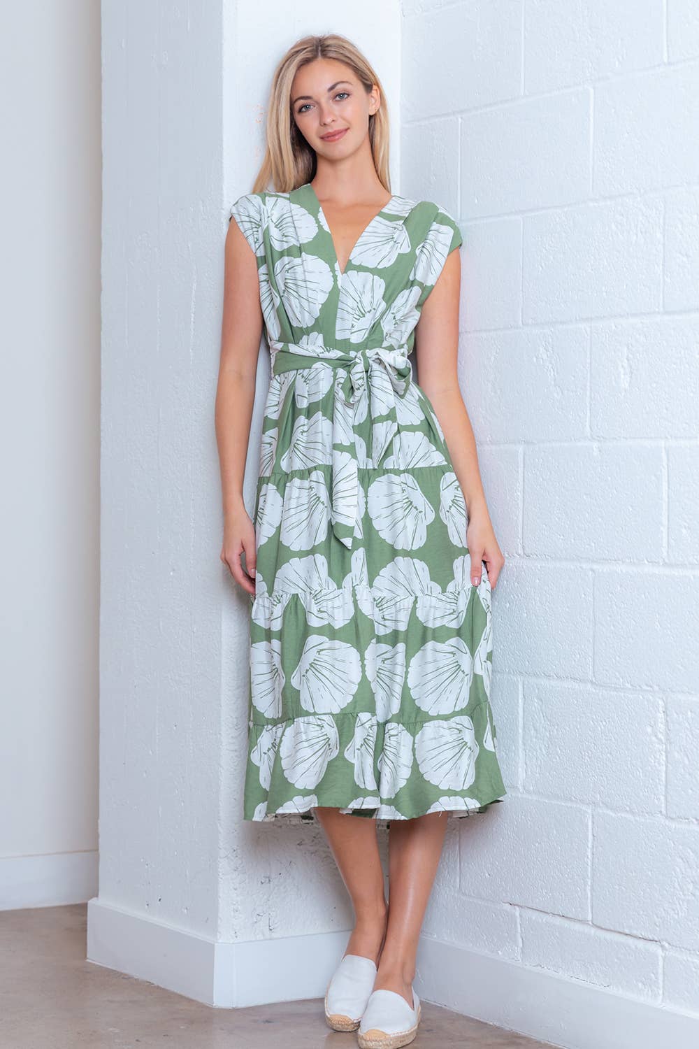 Sage Midi Dress