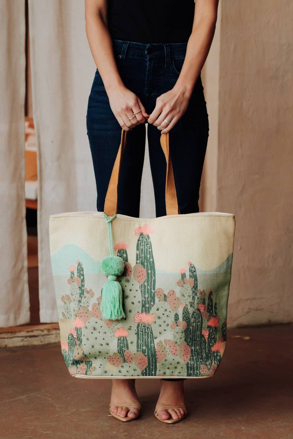 Desert Daydream Cactus Tote Bag