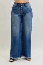 Plus - Judy Blue High Waist Column Straight Jeans