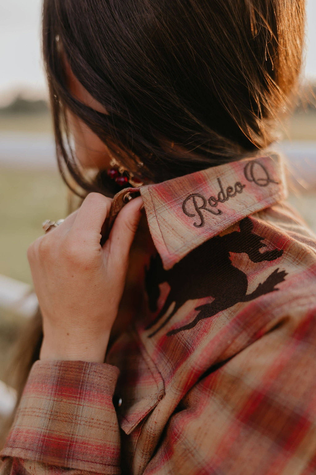 Pretty Plaid Cowboy Button Up