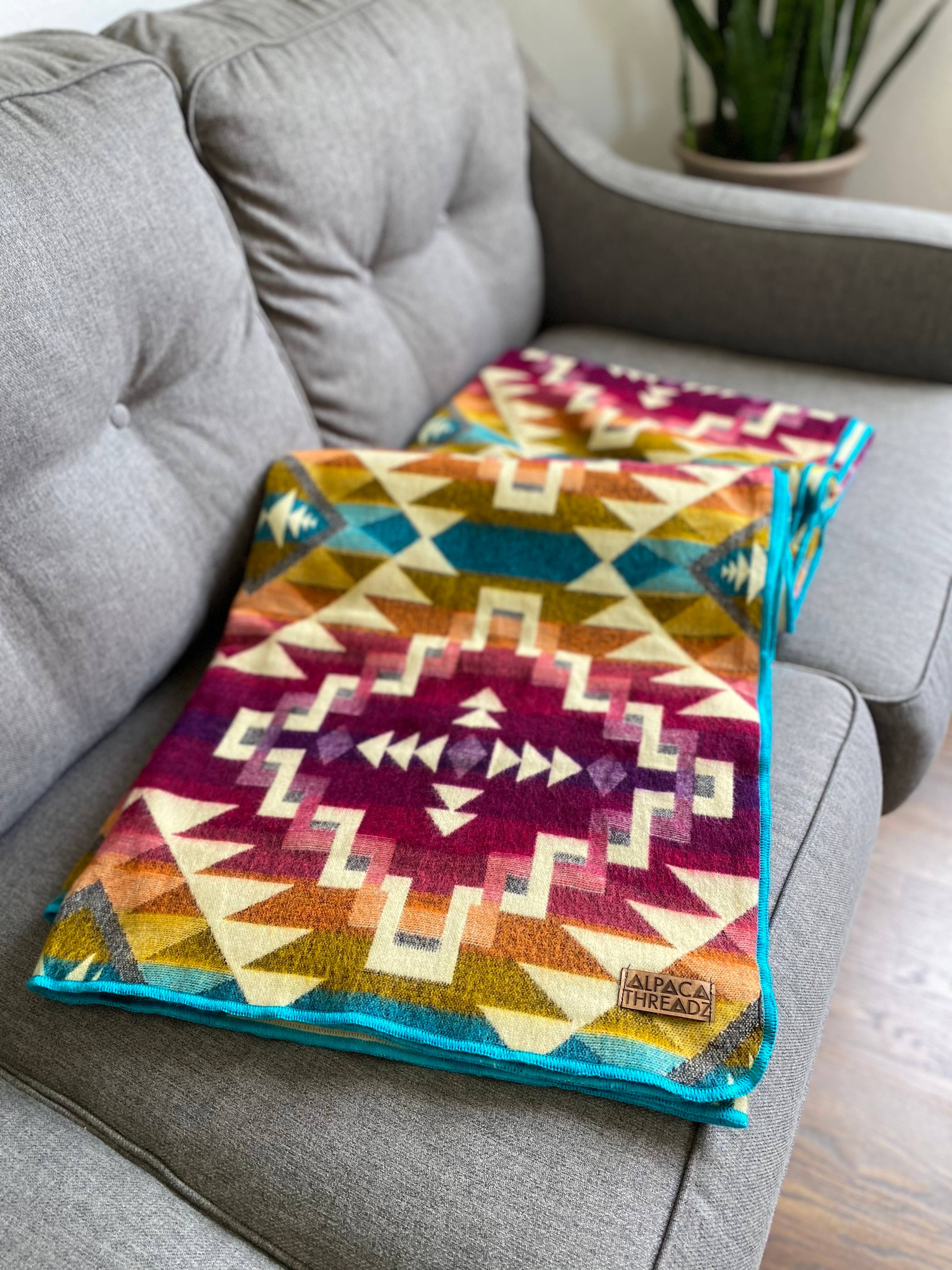 Desert Sunset Alpaca Blanket