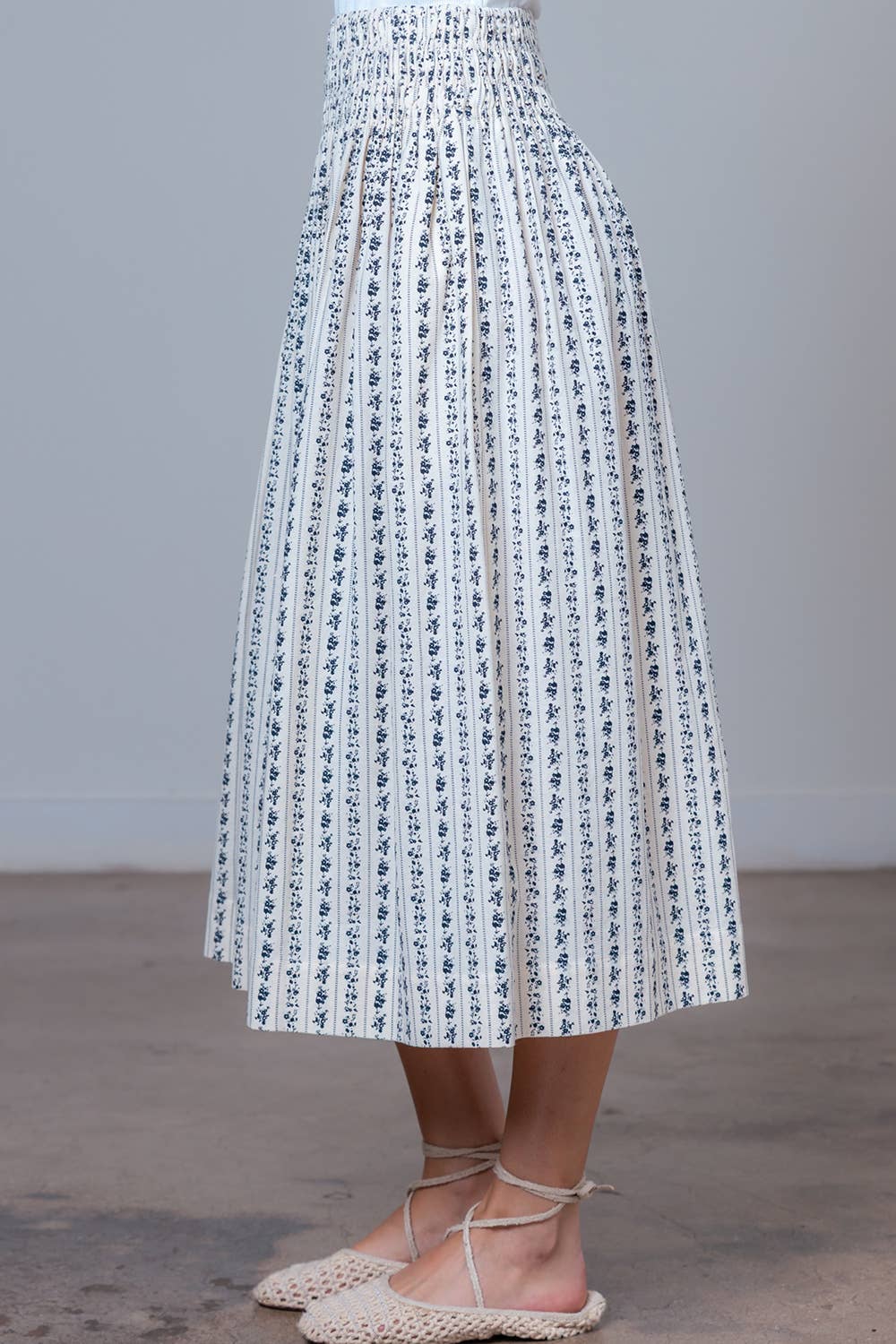 Prairie Bloom Midi Skirt