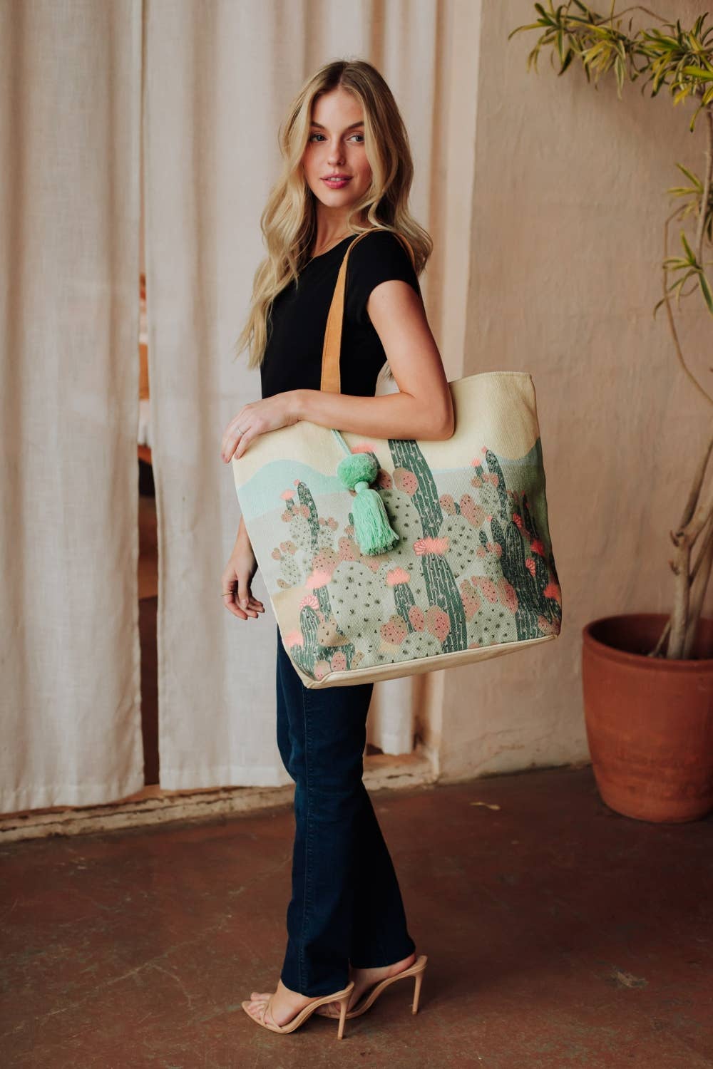 Desert Daydream Cactus Tote Bag