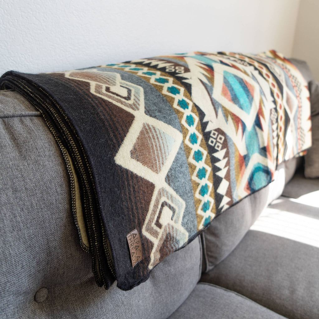 Inca Trail Alpaca Blanket