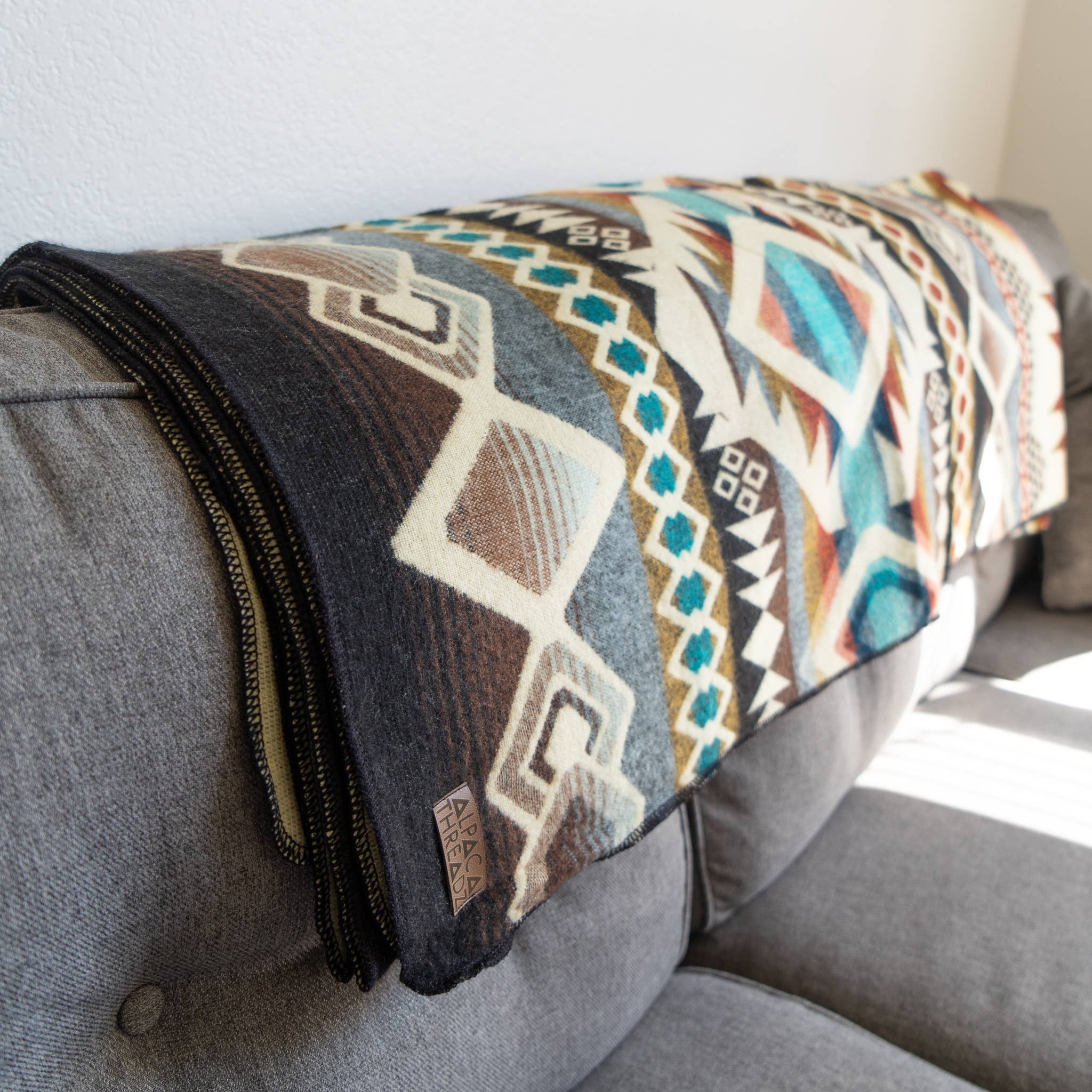 Inca Trail Alpaca Blanket