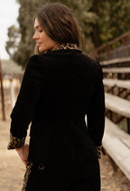 Lady in Leopard Blazer