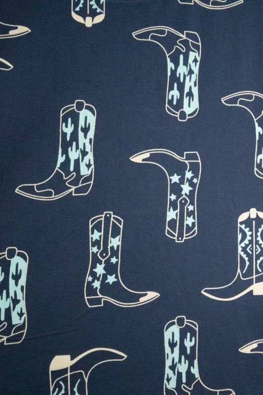 Boot Scootin’ Western Print Tee