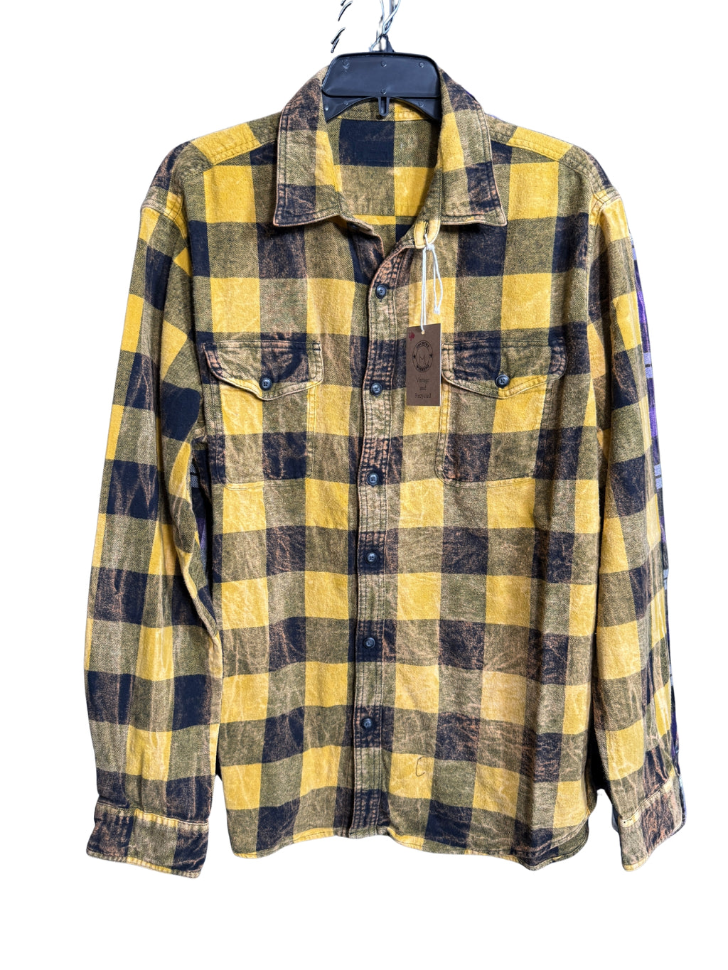 Mineral Washed Vintage Flannel Shirt