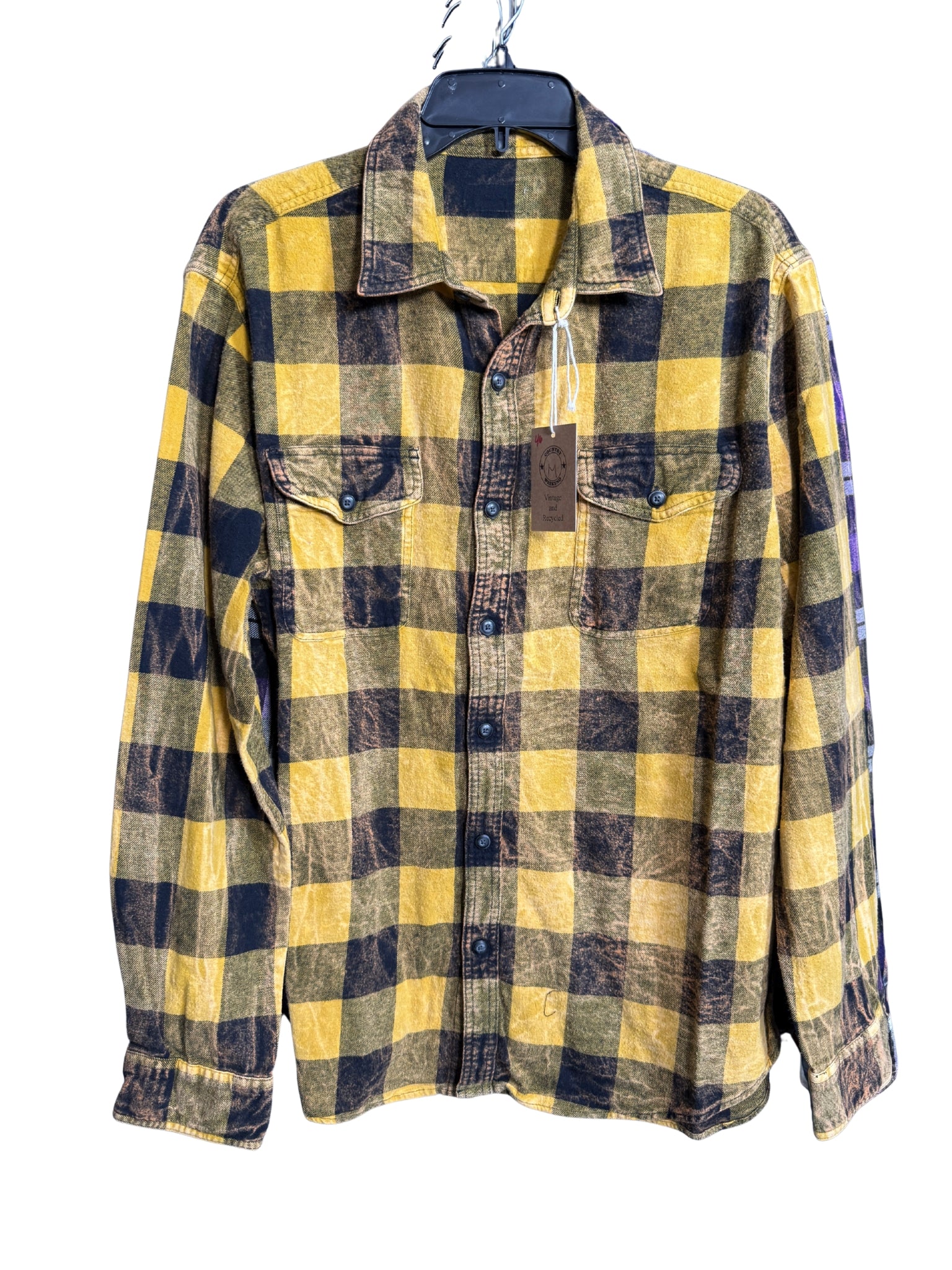 Mineral Washed Vintage Flannel Shirt