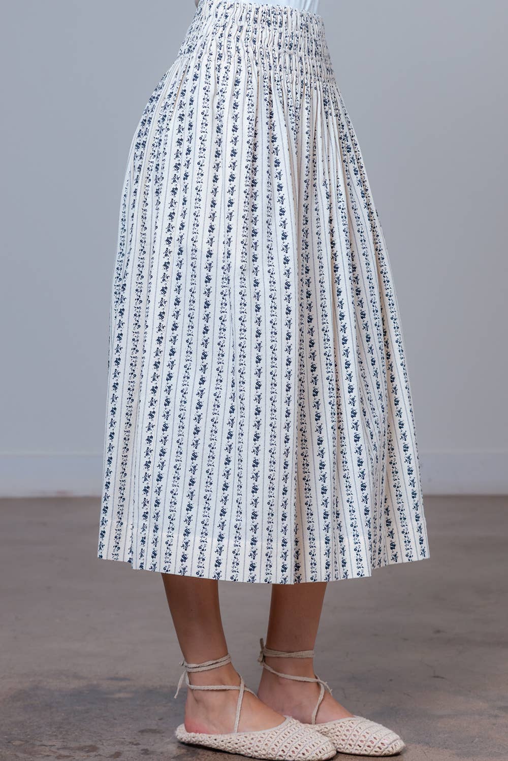 Prairie Bloom Midi Skirt