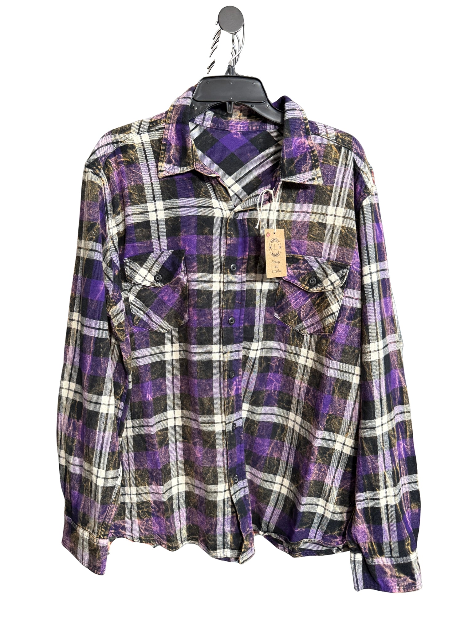 Mineral Washed Vintage Flannel Shirt