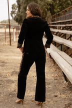 Lady In Leopard Pant