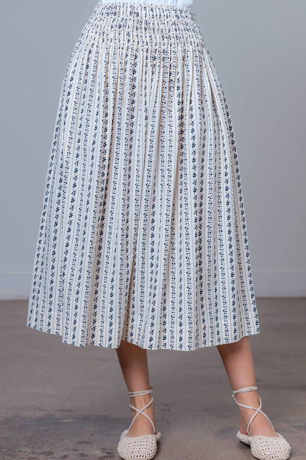 Prairie Bloom Midi Skirt