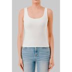 White Tank top on female 