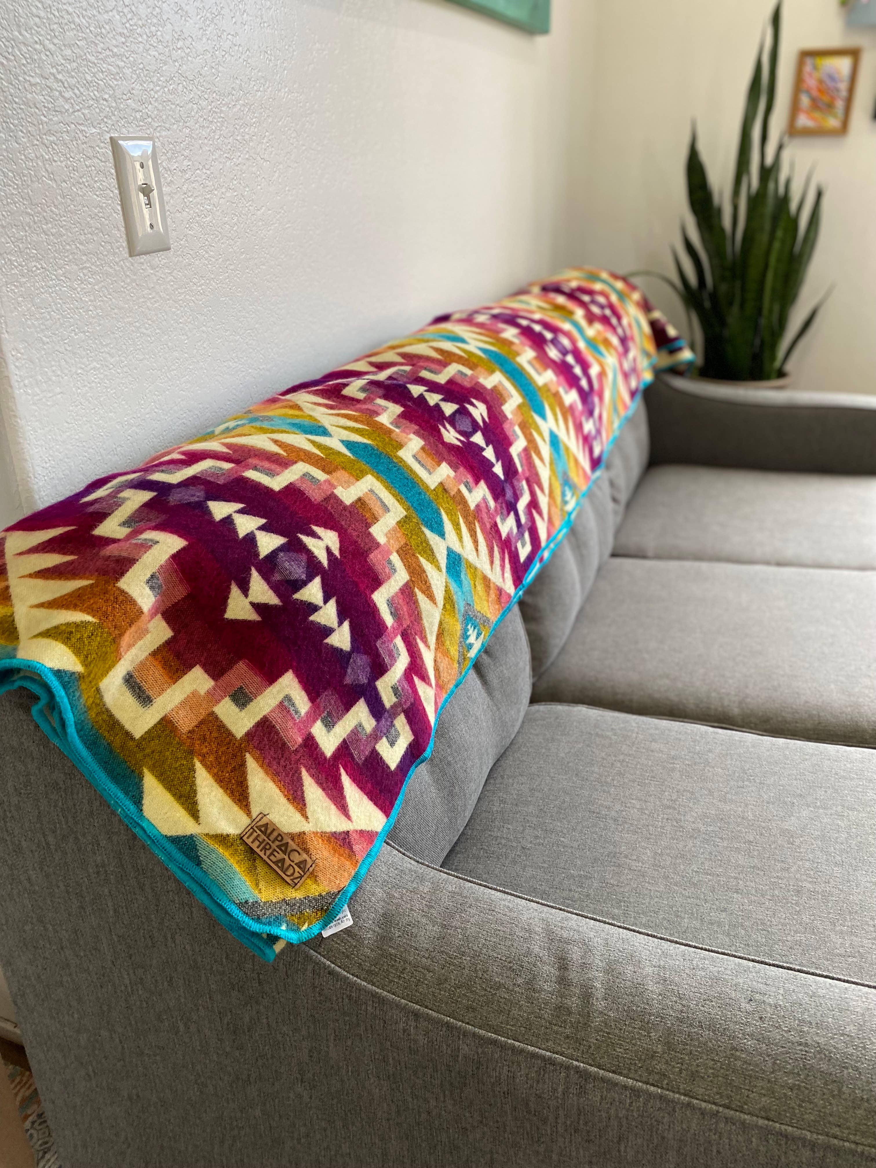 Desert Sunset Alpaca Blanket