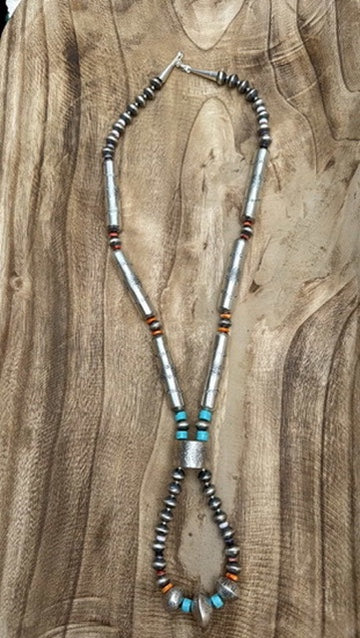 Sophia Becenti Spiny and Turquoise Jacla Necklace