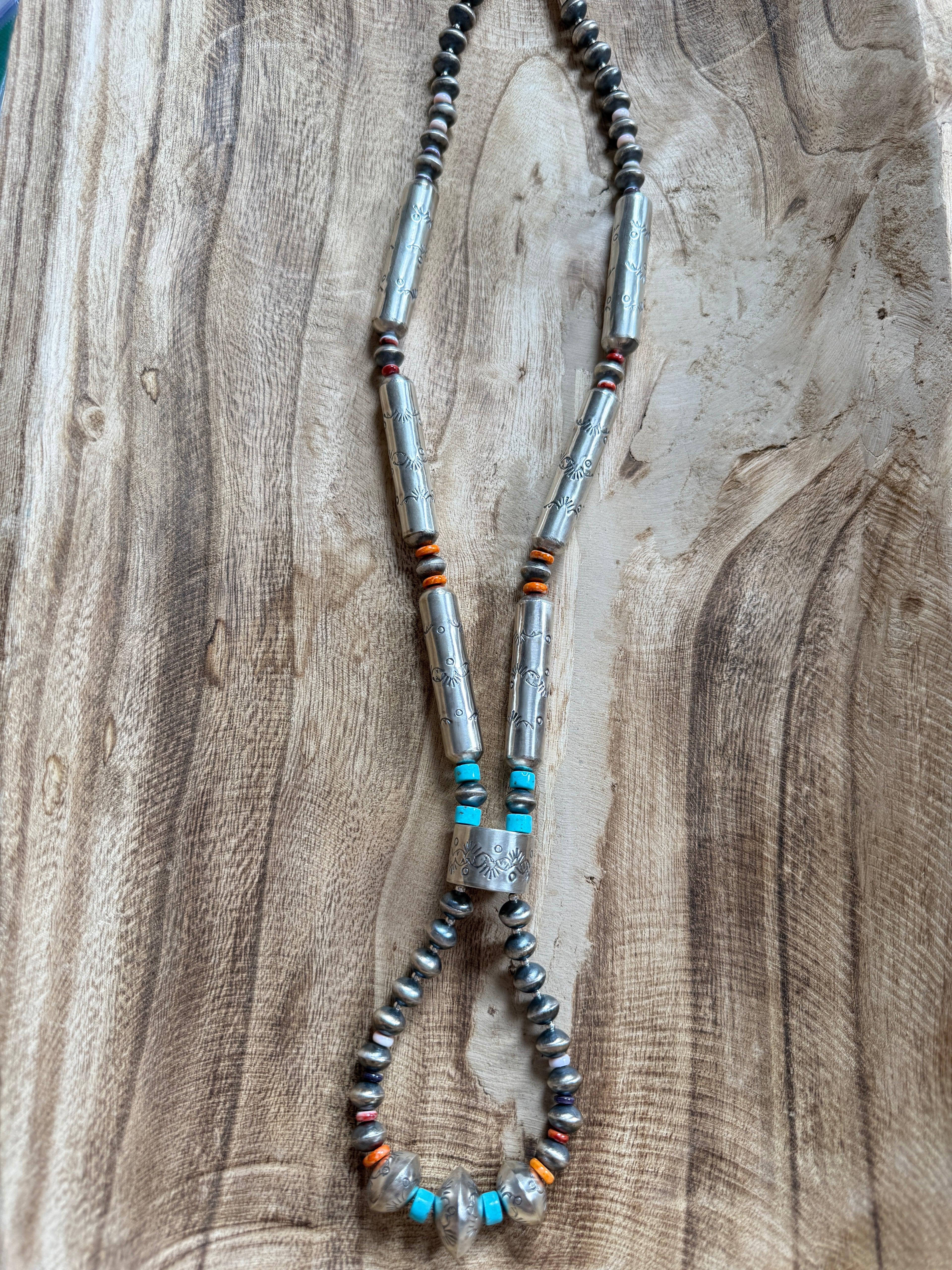 Sophia Becenti Spiny and Turquoise Jacla Necklace