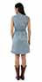 Turquoise Trail Sleeveless Denim Shirt Dress