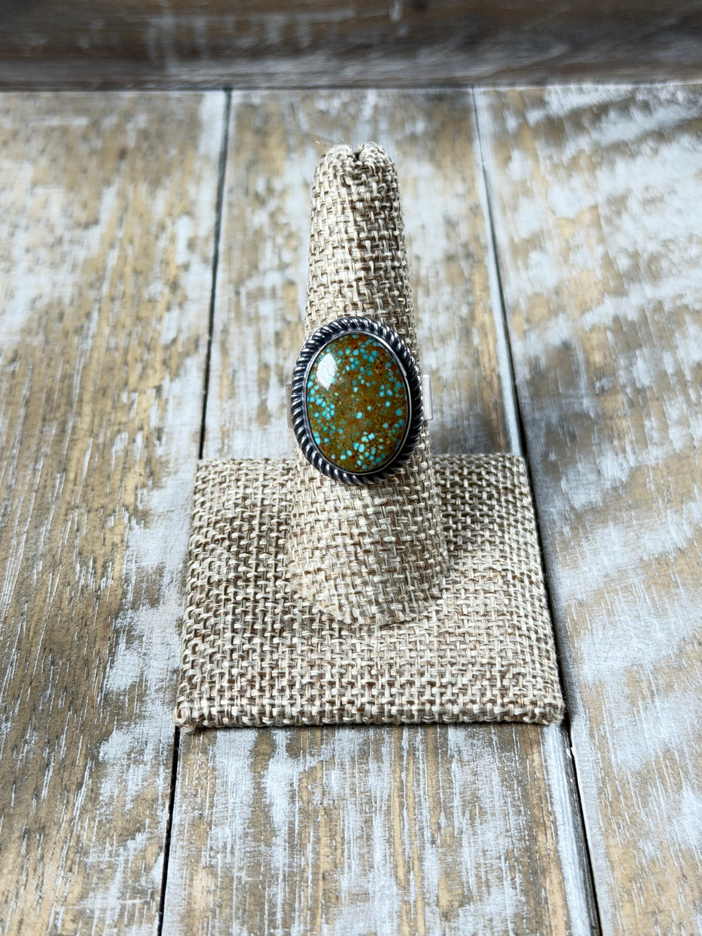Web Kingman Adjustable Ring  By Eli Skeets