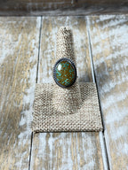 Web Kingman Adjustable Ring  By Eli Skeets